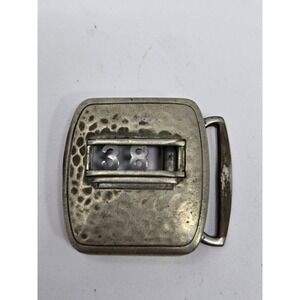 Vintage Swank Belt Buckle Bronze‎ Deluxe Plate Number 38 Mid Century Accessory